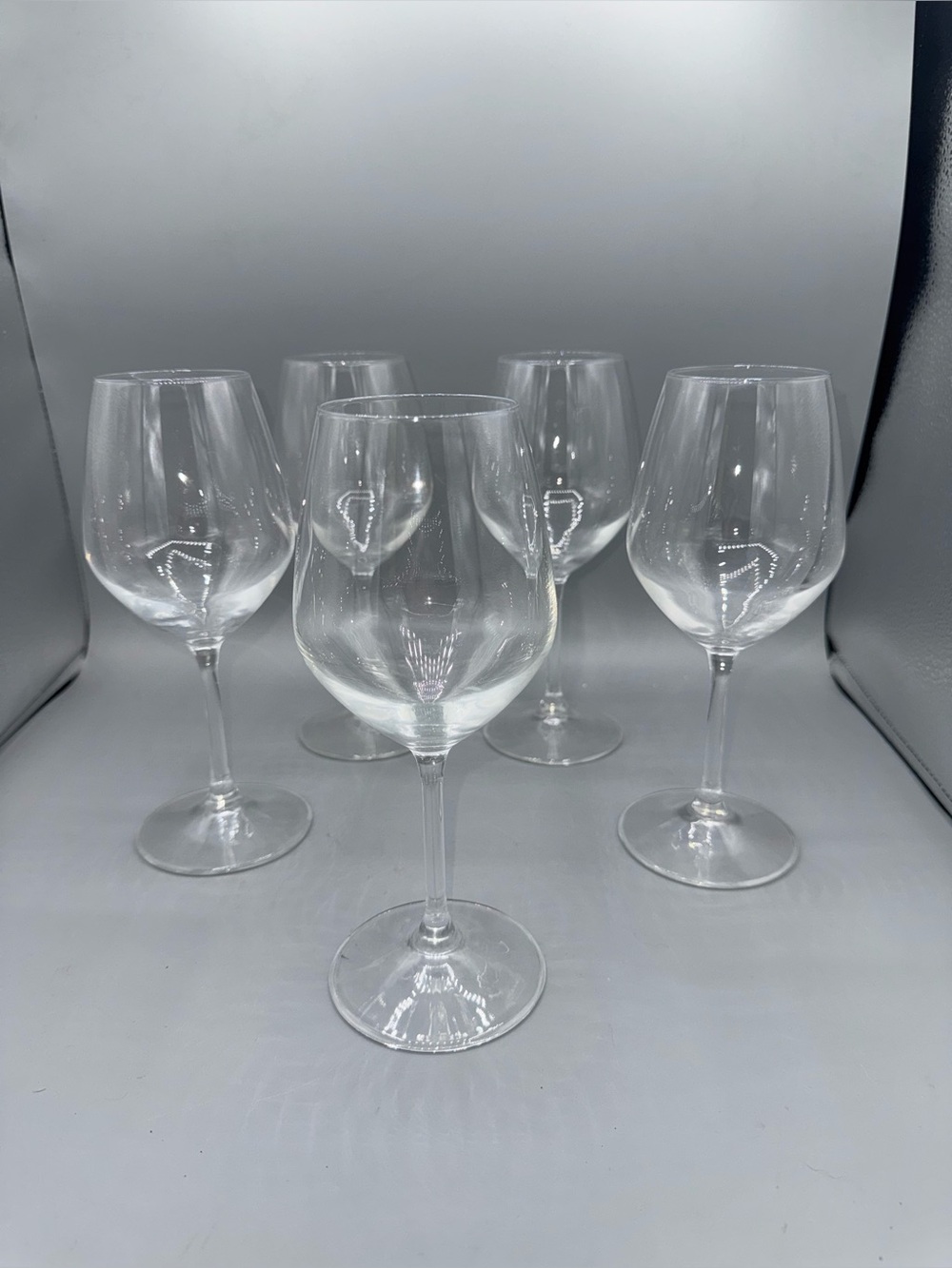 Crystal Clear Wine Glasses - Set of 5